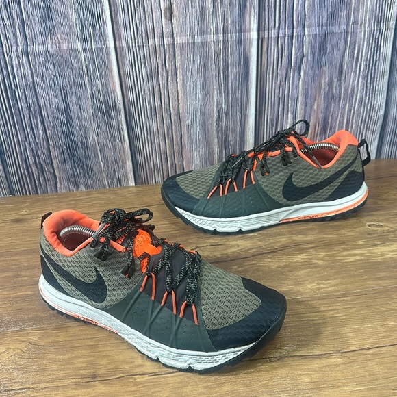 Nike Other - Nike Zoom Wildhorse 4 Men's Trail Running Shoes Green Multicolor Black Size 9